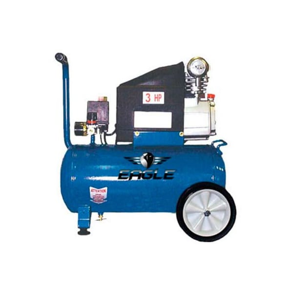 Wood Industries Eagle, Portable Electric Air Compressor, 3 HP, 6.5 Gallon, Horizontal, 3.0 CFM 653036L - main